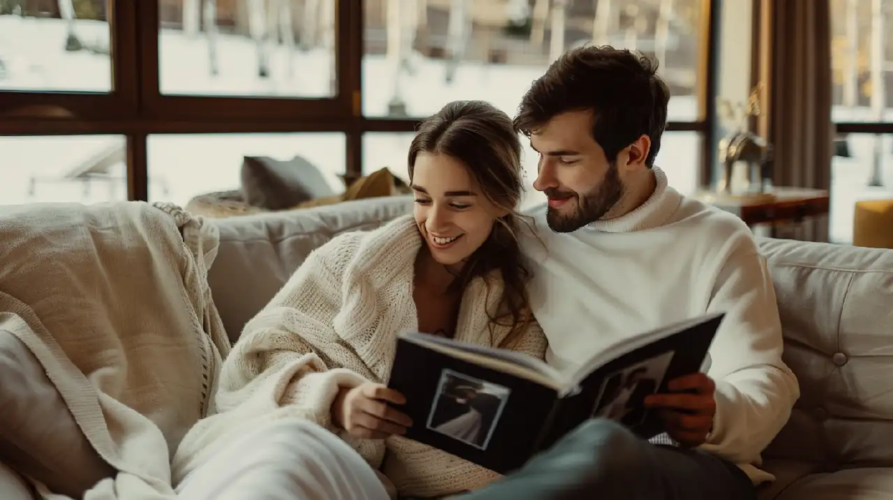 Album de photos de mariage et alliance