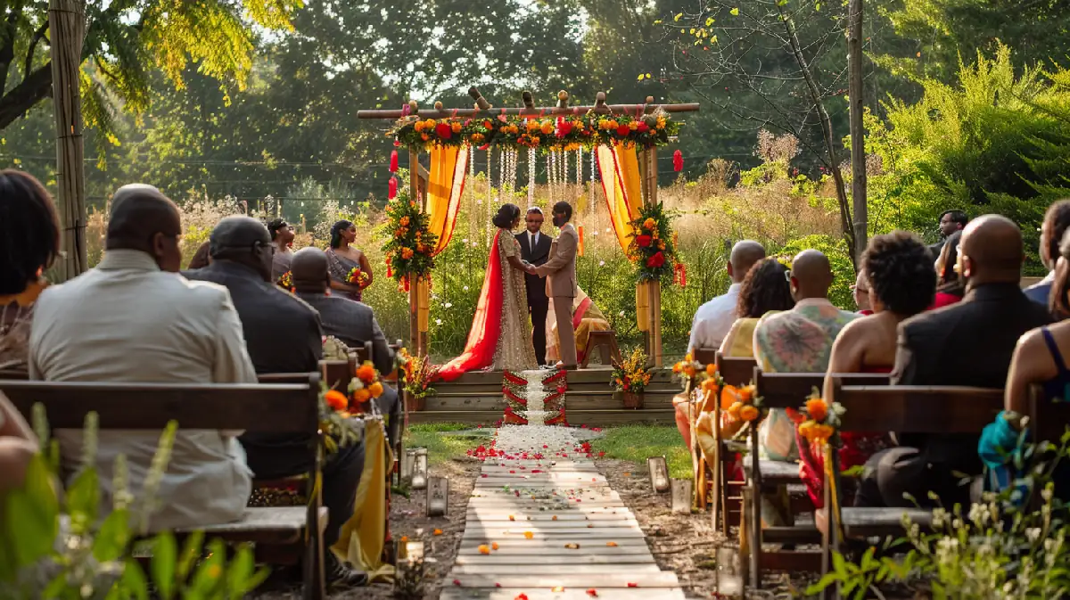 Décoration de mariage multiculturel