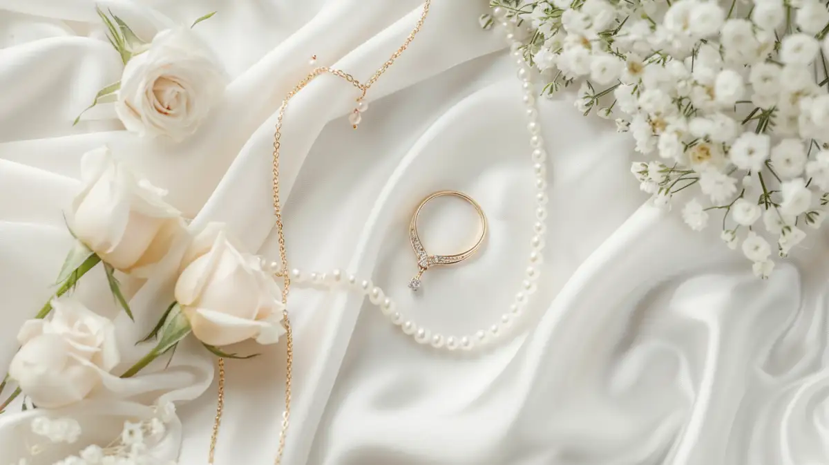 Assortiment de bijoux de mariage