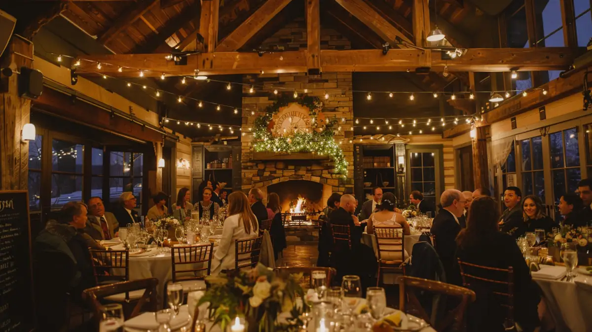 Lieu de cérémonie d'un mariage en hiver